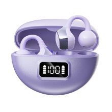 Benledningsöronklämma Bluetooth-hörlurar Lila