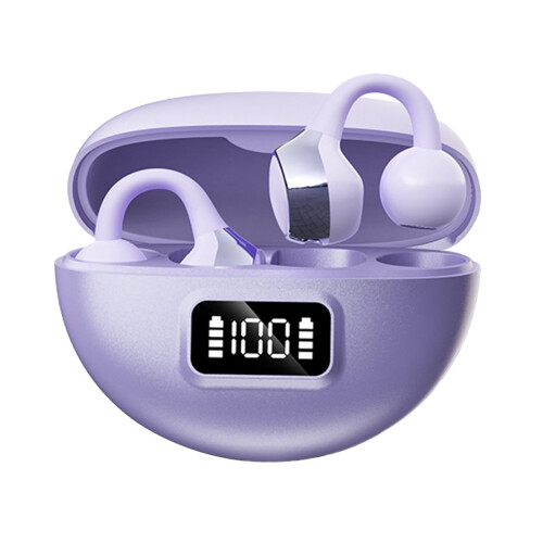 Benledningsöronklämma Bluetooth-hörlurar Lila