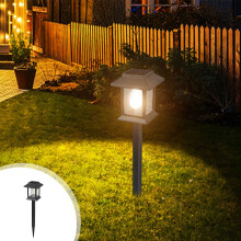 Projecteur solaire paysager étanche IP55, 8 heures d'éclairage