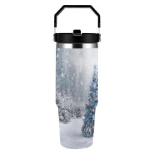 Gobelet isotherme en acier inoxydable avec poignée, 887 ml (30 oz).