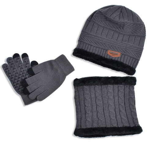 Set invernale composto da berretto, sciarpa e guanti (3 pezzi)