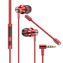 Cuffie da gioco cablate in-ear dinamiche portatili con microfono