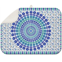 Tapis d'égouttage de cuisine style bohème 18 x 24 pouces en microfibre