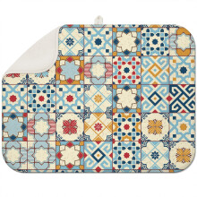 Tapis d'égouttage de cuisine bohème en microfibre 45,7 x 61 cm