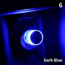 (blue) LED ambientné svetlo do auta, USB Plug Play, 6 farieb pre núdzové osvetlenie interiéru auta, sviatočné párty dekorácie
