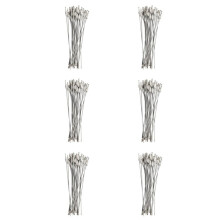 180pcs Stainless Steel Screw Locking Wire Keychain Cable Key Rings Outdoor Accessory