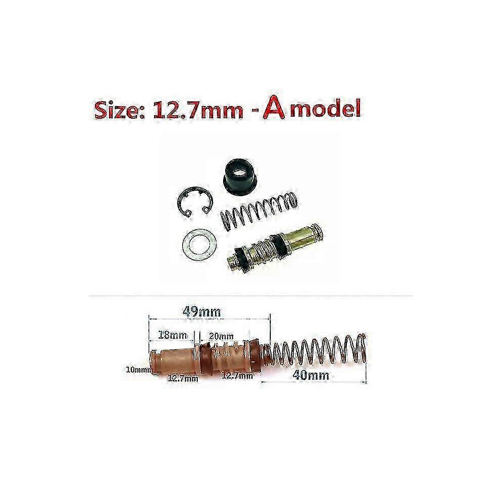 (12.7Mm-A) Motorcycle Brake Pump Repair Kit, 11Mm 12.7Mm 14Mm 16Mm Piston Plunger, Compatible With Motocross Scooter Hydraulic Clutch Brake Pumps 6944168233471