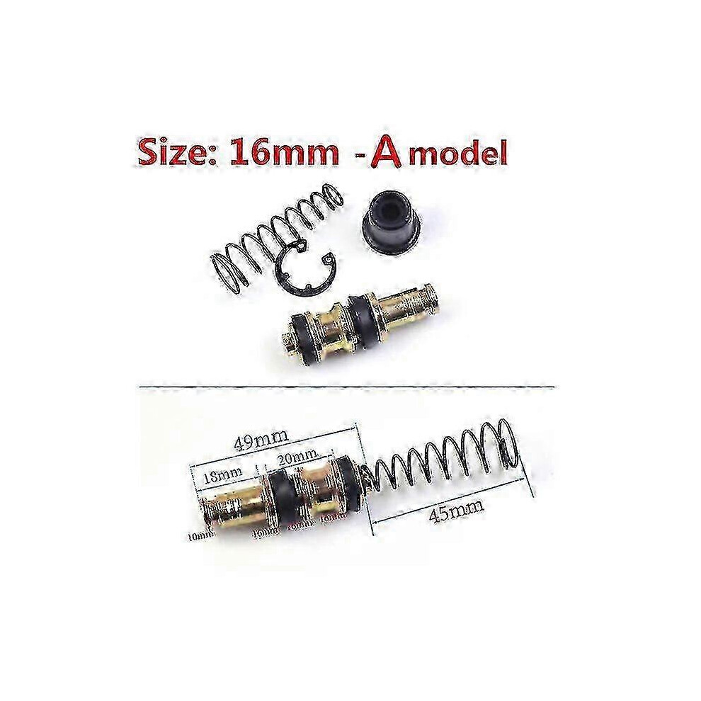 (16Mm-A) Motorcycle Brake Pump Repair Kit, 11Mm 12.7Mm 14Mm 16Mm Piston Plunger, Compatible With Motocross Scooter Hydraulic Clutch Brake Pumps 6944168233501