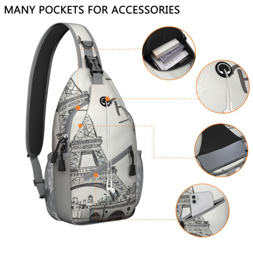 Τσάντα Crossbody για ταξίδια και πεζοπορία 1