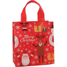Borsa natalizia riutilizzabile 9x9x4 pollici, grande capacità