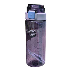 Ergonomische sportwaterfles van 600 ml, BPA-vrij en met brede opening.
