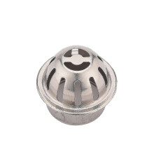 (50mm) Roestvrijstalen bladbeschermers voor regenpijpen (304 roestvrij staal), geschikt voor regenpijpen met een diameter van 50-110 mm.