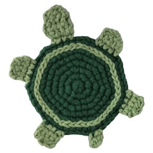 Set de table tortue tricoté à la main, tapis isolant thermique, 1 pièce