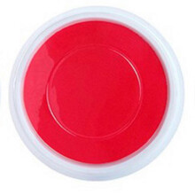 (Red, 08) Large Round Craft Ink Pads for Fingerprint Stamps, Washable Non-Toxic Rainbow Colors, 16x18cm