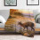 Plaid met print van Deer River Forest, 60 x 80 inch 2