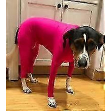 (Pink, 2XL) Combinaison pour chien de sport, anti-mue, apaisante, protection UV, convalescence post-opératoire, maison voiture voyage