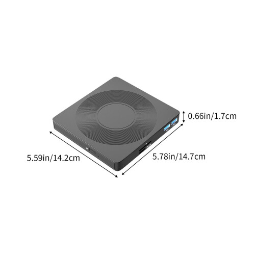 USB 3.0 Type-C 6-in-1 draagbare dvd-drive 2