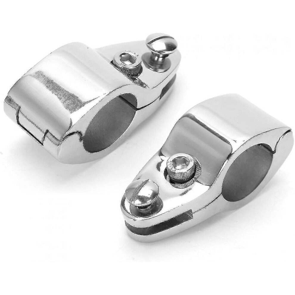 (32Mm) 2 Pieces Marine Pipe Clamps, 316 Stainless Steel 22Mm Boat Top Hinge Claw Slide Rail Mounting Fittings 6944168329174