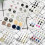 Kristall-Strass-Perlen-Ohrstecker-Set, 22 Paar 7