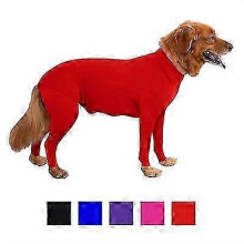 (Red, 2XL) Combinaison pour chien de sport, anti-mue, apaisante, protection UV, convalescence post-opératoire, maison voiture voyage
