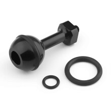 (Metal Type A) Pallopään pidikevarren sovitinkiinnike, yhteensopiva GoPro- ja DJI Action 2 -kameroiden kanssa, muovi/metalli, valinnainen