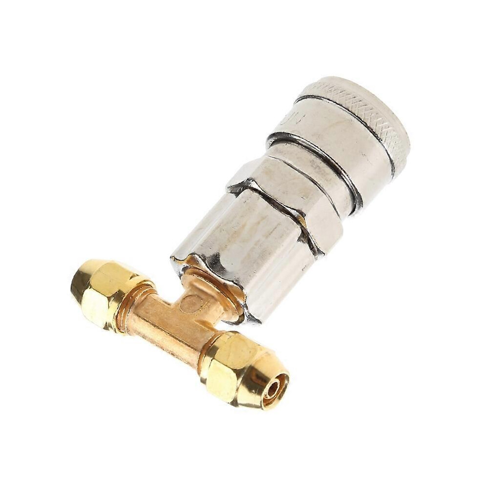 (Pure Copper) Three-Way Straight Through Joint For Trailers Trucks, 6Mm Tube Diameter, 1/4 Inch Inlet, 0.8 Mpa 6944168454722