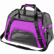 (purple, M) Foldable Versatile Pet Carrier, Airline Approved, for Travel and Outdoor Activities