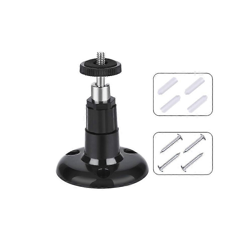 (Black) Security Camera Bracket Compatible With Arlo And Arlo Pro For Wall Mount, 360 Rotation, Plastic And Metal Construction Black 6944168440145