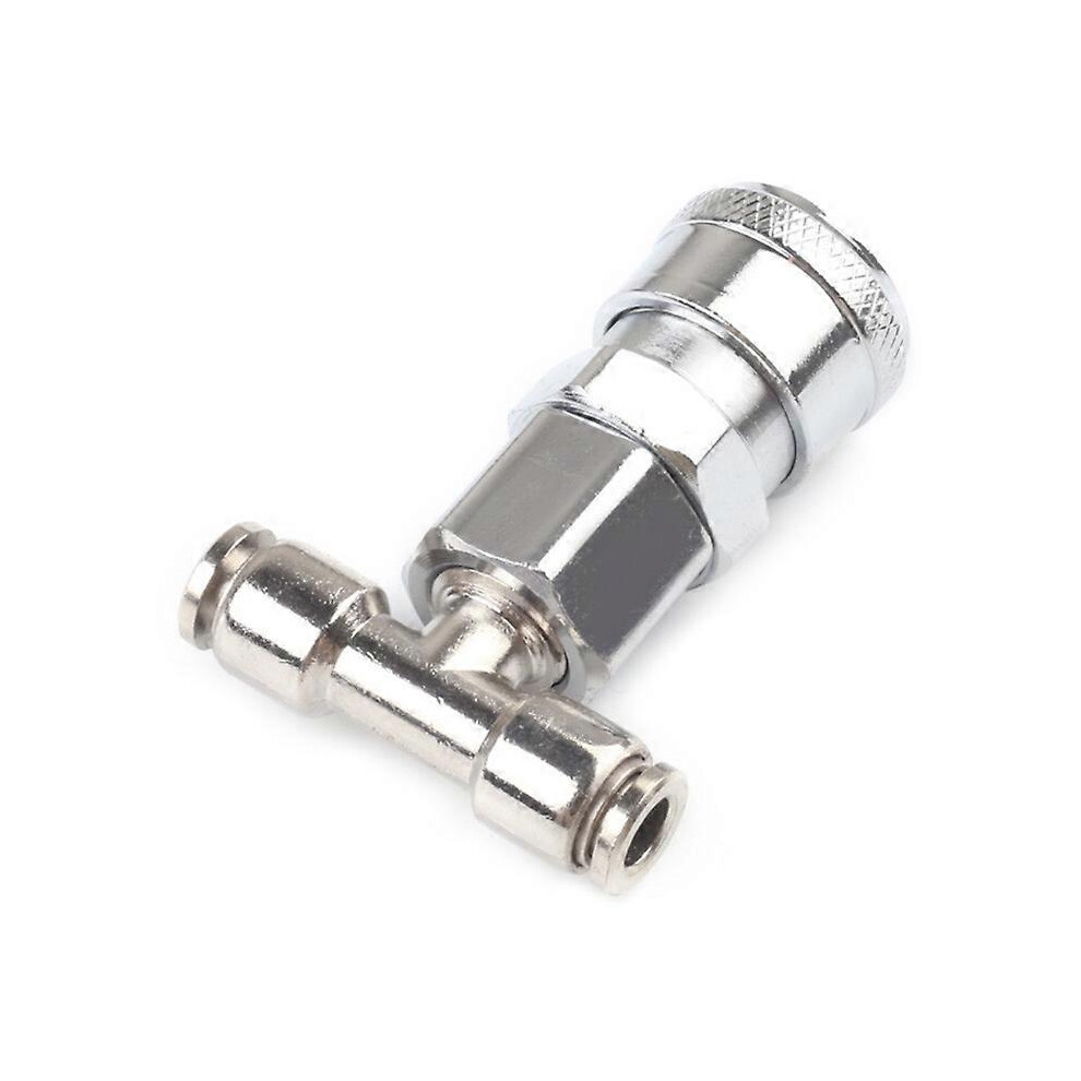 (Metal Insertion) Three-Way Straight Through Joint For Trailers Trucks, 6Mm Tube Diameter, 1/4 Inch Inlet, 0.8 Mpa 6944168454708