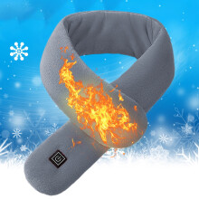 Cachecol de Natal para proteção quente do pescoço com aquecimento USB