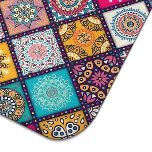 Tapete de secagem em microfibra com estampa boho, 45,7 x 61 cm (18 x 24 polegadas) 2