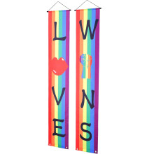 Verandabanner, welkomstbord voor buiten, polyester, weerbestendig