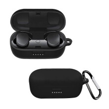 (Black) Silikónový ochranný kryt do uší kompatibilný s Bose QuietComfort, tlmenie nárazov, prachotesný, prenosný, 8x8x4cm
