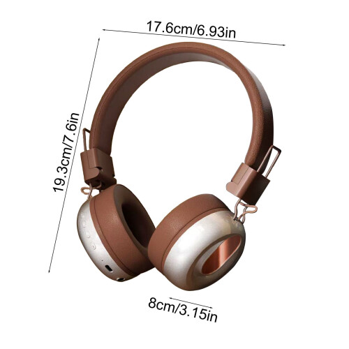 Wireless ANC Over-Ear Headphones Bluetooth Built-in Mic 2