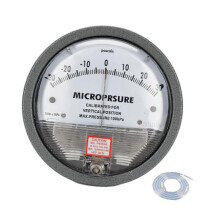 (Gray, 30pa) Micro Differential Pressure Gauge, 0-60Pa Range 30Pa Accuracy for HVAC Ventilation Airflow Monitoring