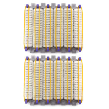 Size 48Pcs/Set Salon Nylon Hook & Loop Hair Rollers Set Hair Root Perm Rods Bars Curlers with Clips & Rubber Bands
