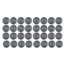 32 PCS Stainless Steel Sponges Scrubbers, Utensil Scrubber Scouring Pads for Removing Rust Dirty Cookware Cleaner