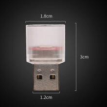 (yellow) LED ambientné svetlo do auta, USB Plug Play, 6 farieb pre núdzové osvetlenie interiéru auta, sviatočné párty dekorácie