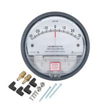 (-30Pa-+30Pa) Differential Pressure Gauge Meter, High Precision, for Clean Room Filter Monitoring, 0-60Pa Range