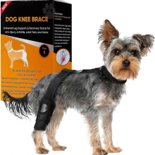 (M) Attelle de genou pour chien, soutien pour patte avant et arrière, pour rupture LCA et douleurs arthritiques, matériau respirant