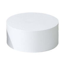 (White) Mannequin Display Pedestal Stand Acrylic Material 15.75x7.87 Inch Cylinder Plinth for Bridal Shop