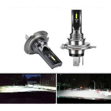 (H6, 6500K) LED žiarovky do svetlometov, 1860 CSP čipy, 80W 16000LM, 3000K 6000K 8000K, letecký hliník, chladenie ventilátorom