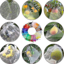(Green, 15*20 cm) Beschermzakjes voor fruittrossen, organza met trekkoord, tegen wespen en vogels, 100 stuks, 2 maten beschikbaar
