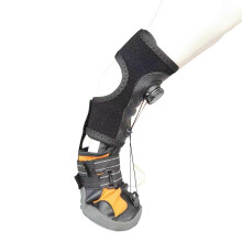 (Black Yellow, S) Attelle pour patte de chien pour le soutien des blessures et la protection des pattes avec sangles réglables