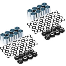 112 Pieces Skateboard Truck Hardware Kit Includes Spacers, Axle Nuts and Speed Rings for Skateboard and Longboard