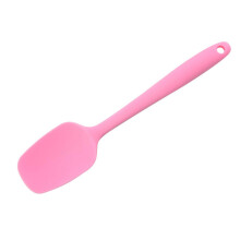 (Pink) Silikonspatel zum Kochen mit hitzebeständigem und verschleißfestem Griff