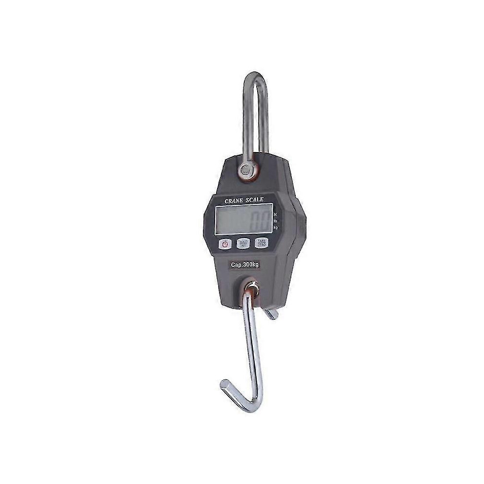 (Grey) 300Kg Crane Scale With Lcd Display, Waterproof, 0.1Kg Accuracy, Stainless Steel Hook 6944168422899