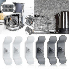 (4X Gray) Suporte de 4 Cabos para Eletrodomésticos de Cozinha, Compatível com Cafeteira Espremedor Liquidificador Fritadeira Air Fryer