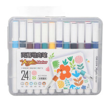 (24 Color) Markery akrylowe z tuszem na bazie wody, wodoodporne, o wysokim stopniu krycia, do wielu powierzchni