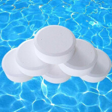 (200pcs) Comprimidos de Cloro 50 Unidades para Piscina e Banheira de Hidromassagem, Estabilizados com Ácido Cianúrico, Prevenção de Algas